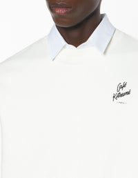 Café Kitsuné embroidered sweatshirt - Tapioca