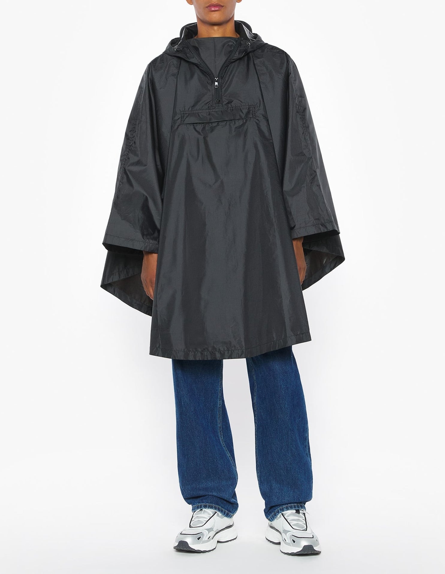 Foldable Poncho Café Kitsuné - Black