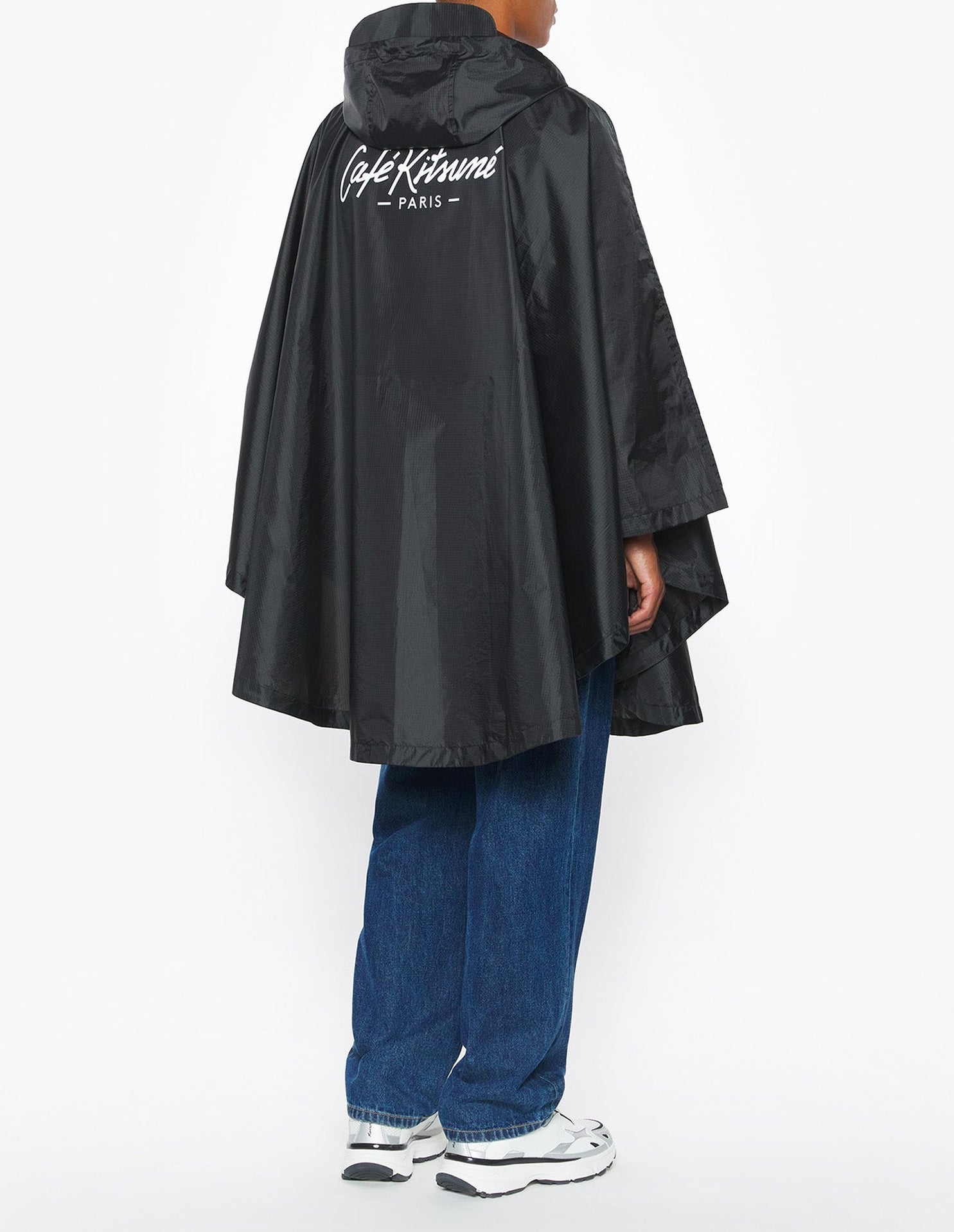 Foldable Poncho Café Kitsuné - Black