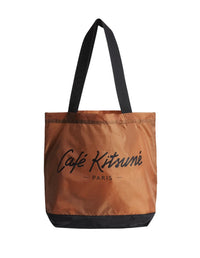 Café Kitsuné foldable shopping bag - Almond & Black