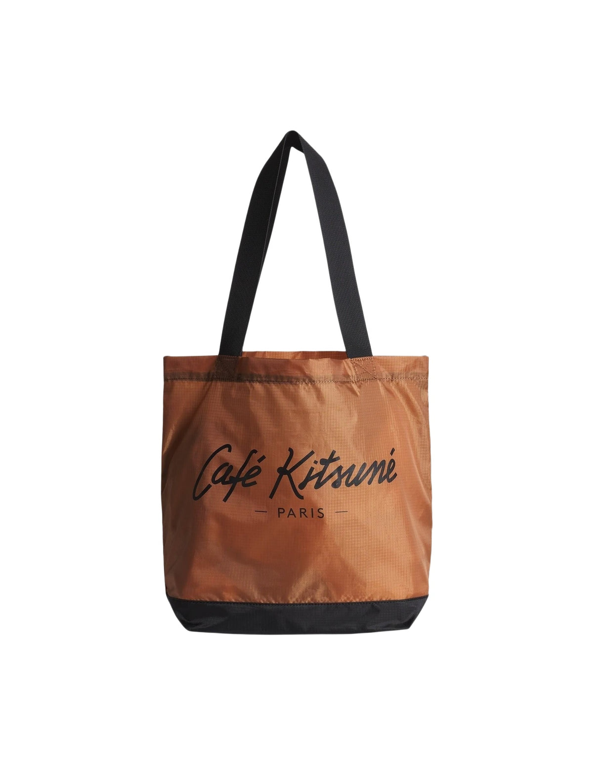 Sac cabas pliable Café Kitsuné - Almond & Black