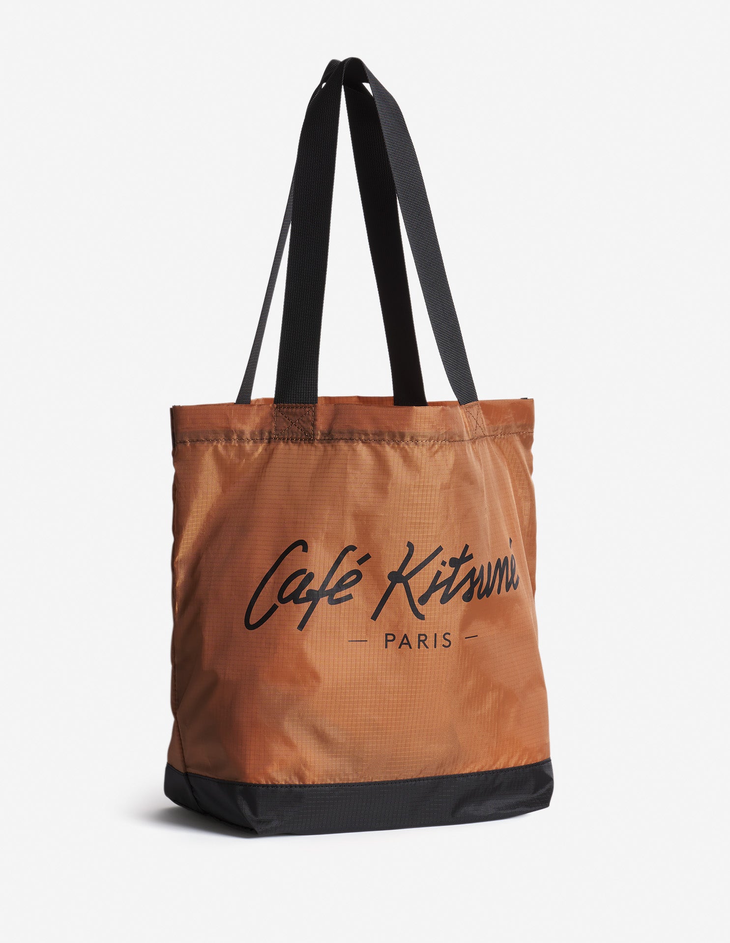 Café Kitsuné foldable shopping bag - Almond & Black