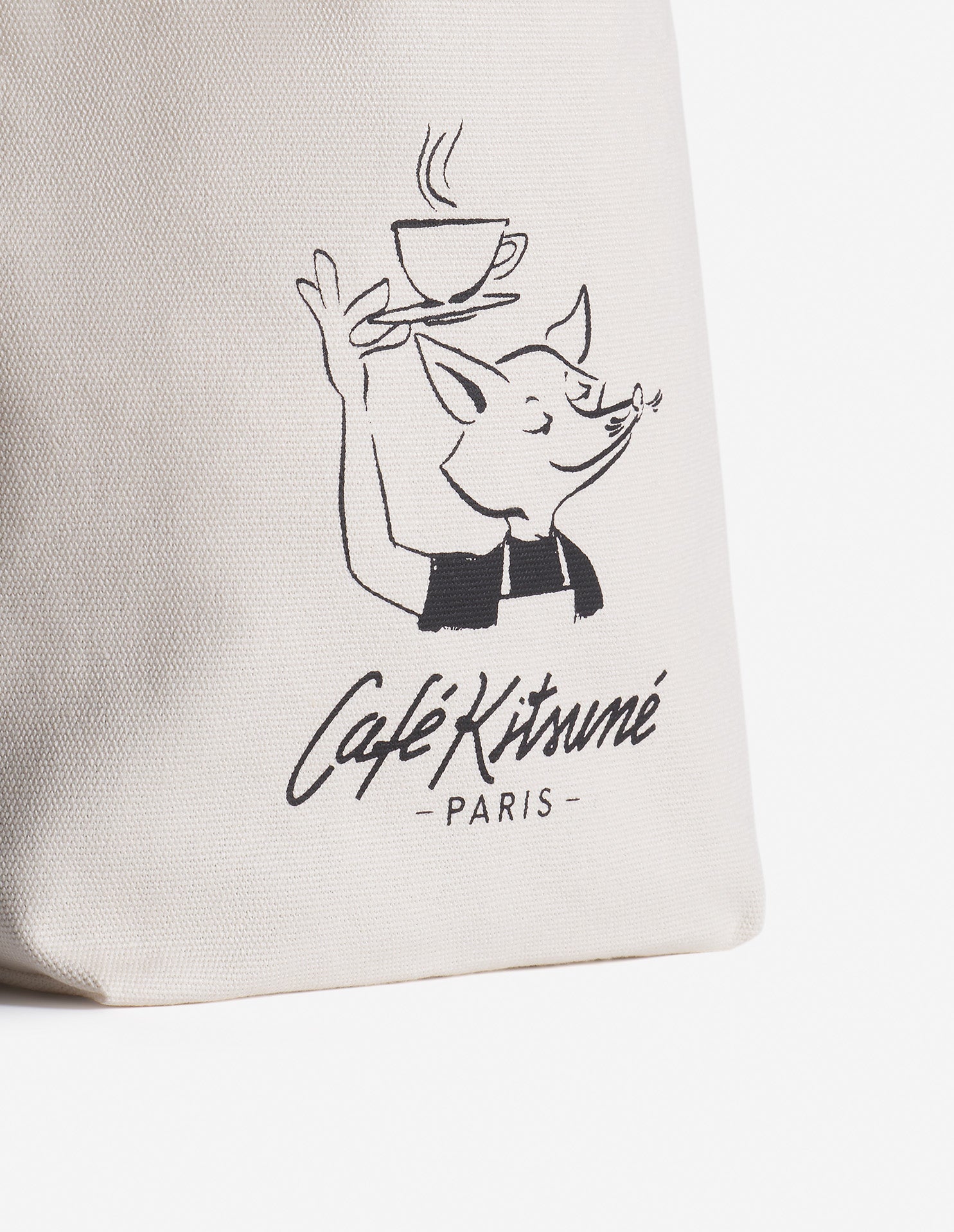 Barista Fox mini shopping bag - Tapioca