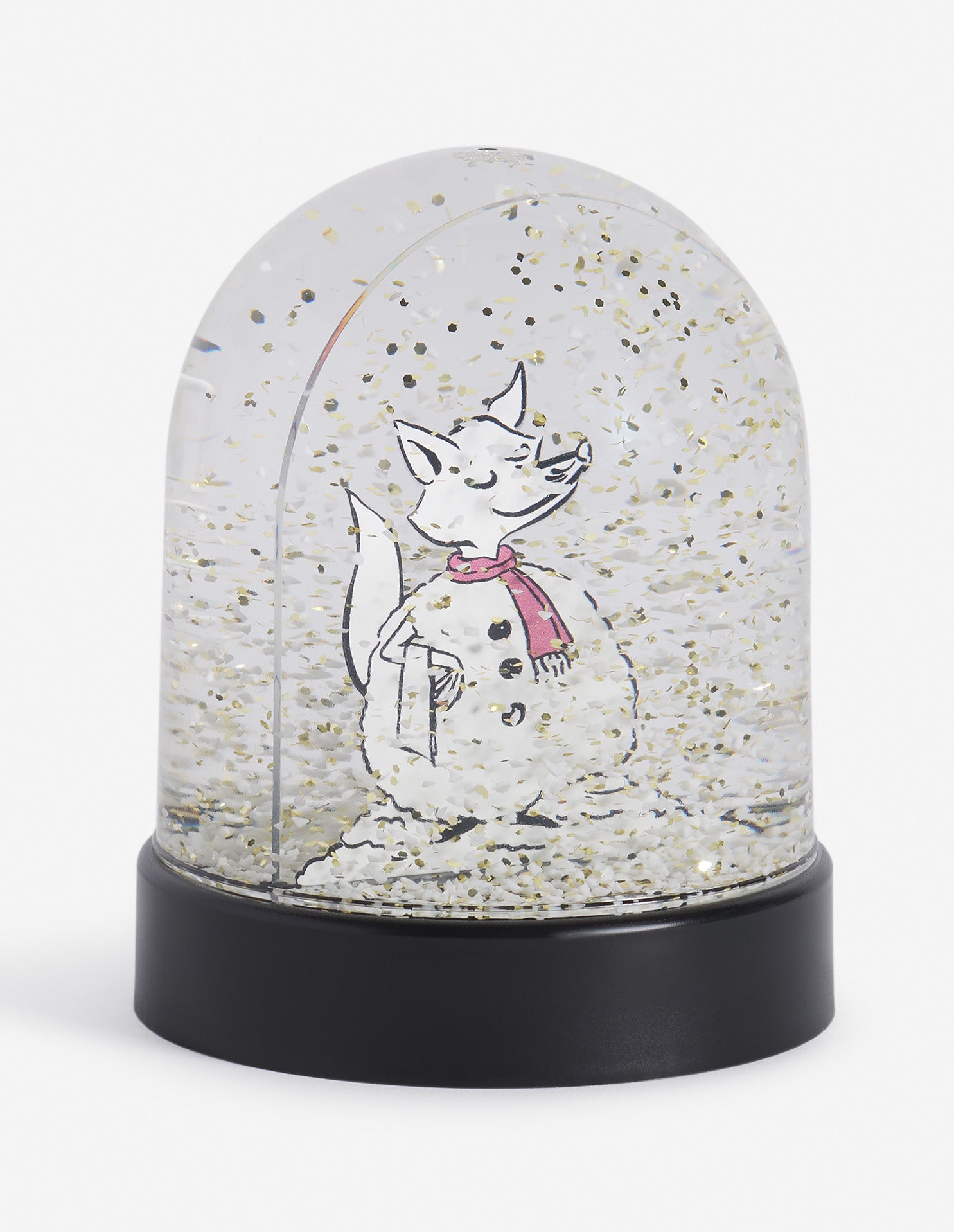 Barista Fox Snowglobe - Multicolor