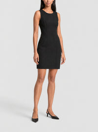 Fitted sleeveless dress - Black