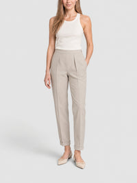 Pantalon à pinces - Stone