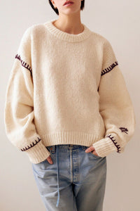 Bird wool jumper - Ivory