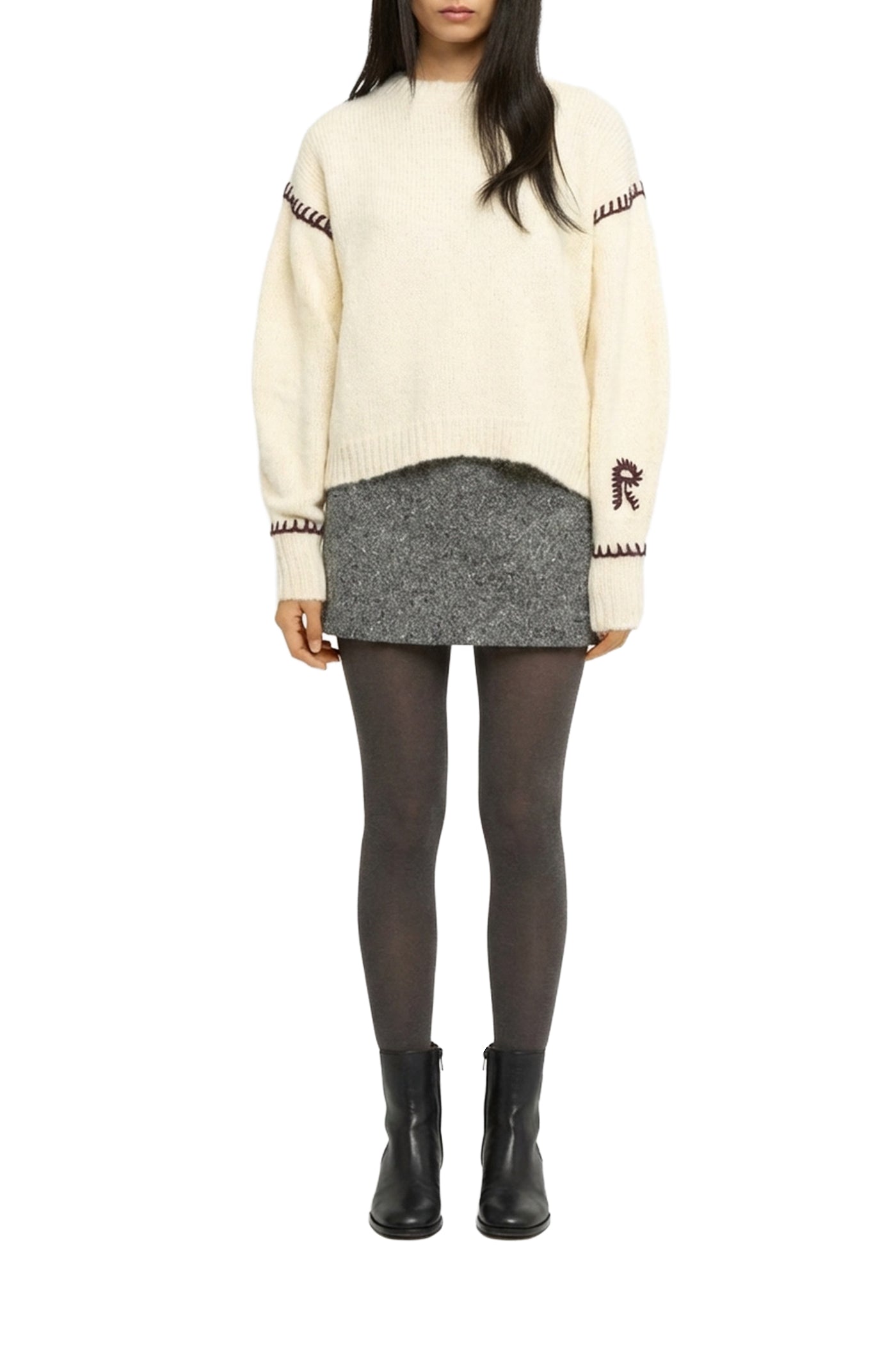 Bird wool jumper - Ivory