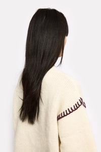 Bird wool jumper - Ivory