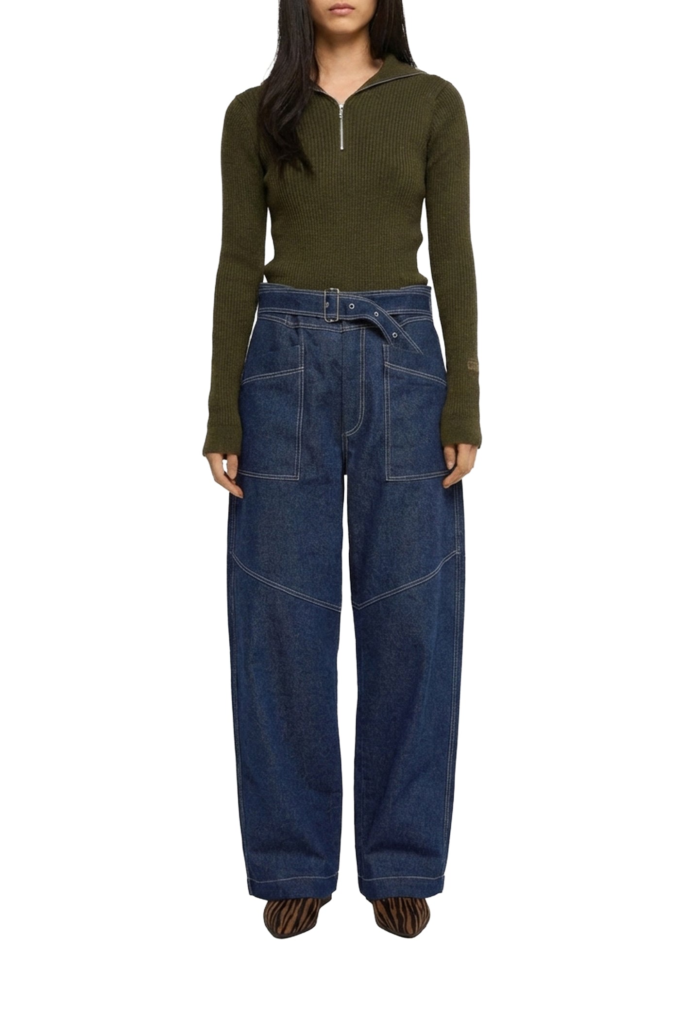 Pull Fool en laine - Kaki