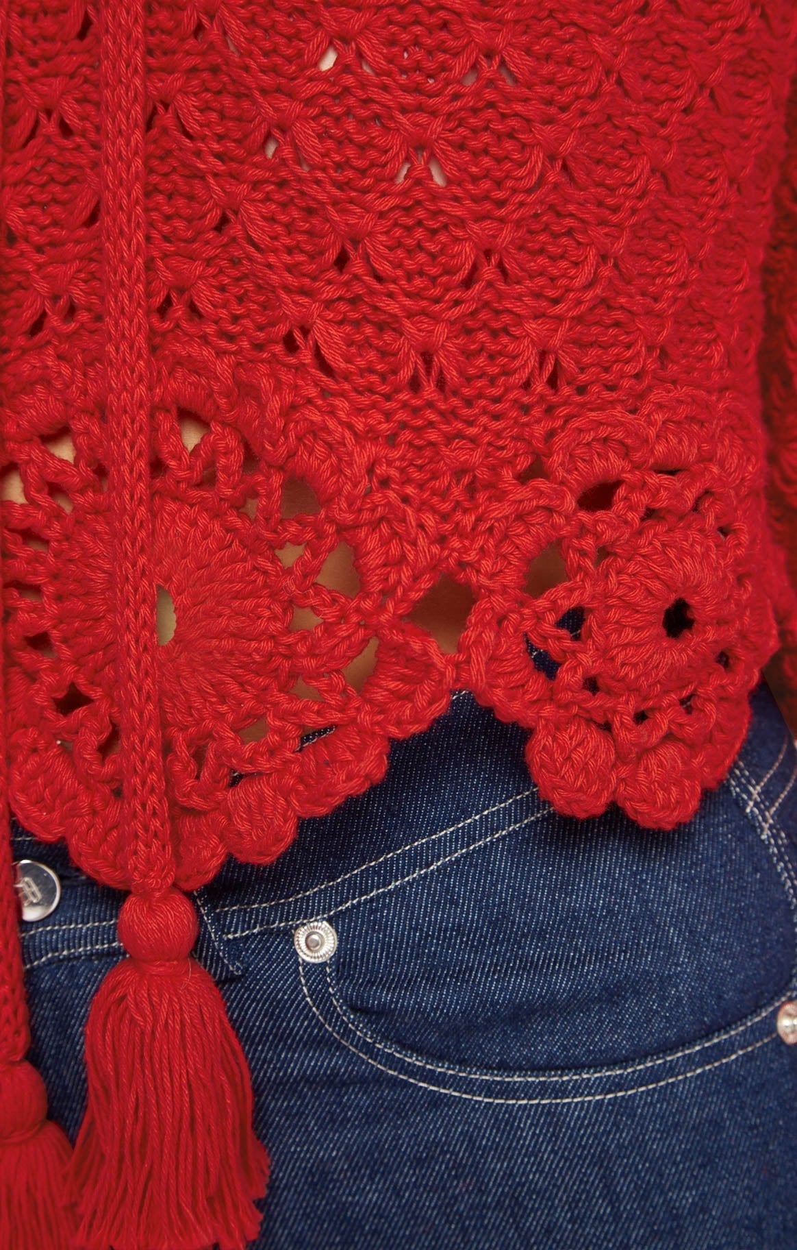 Jeanne cotton jumper - Red