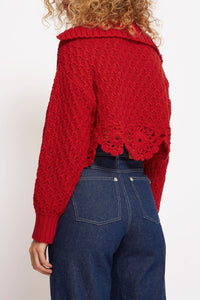Jeanne cotton jumper - Red