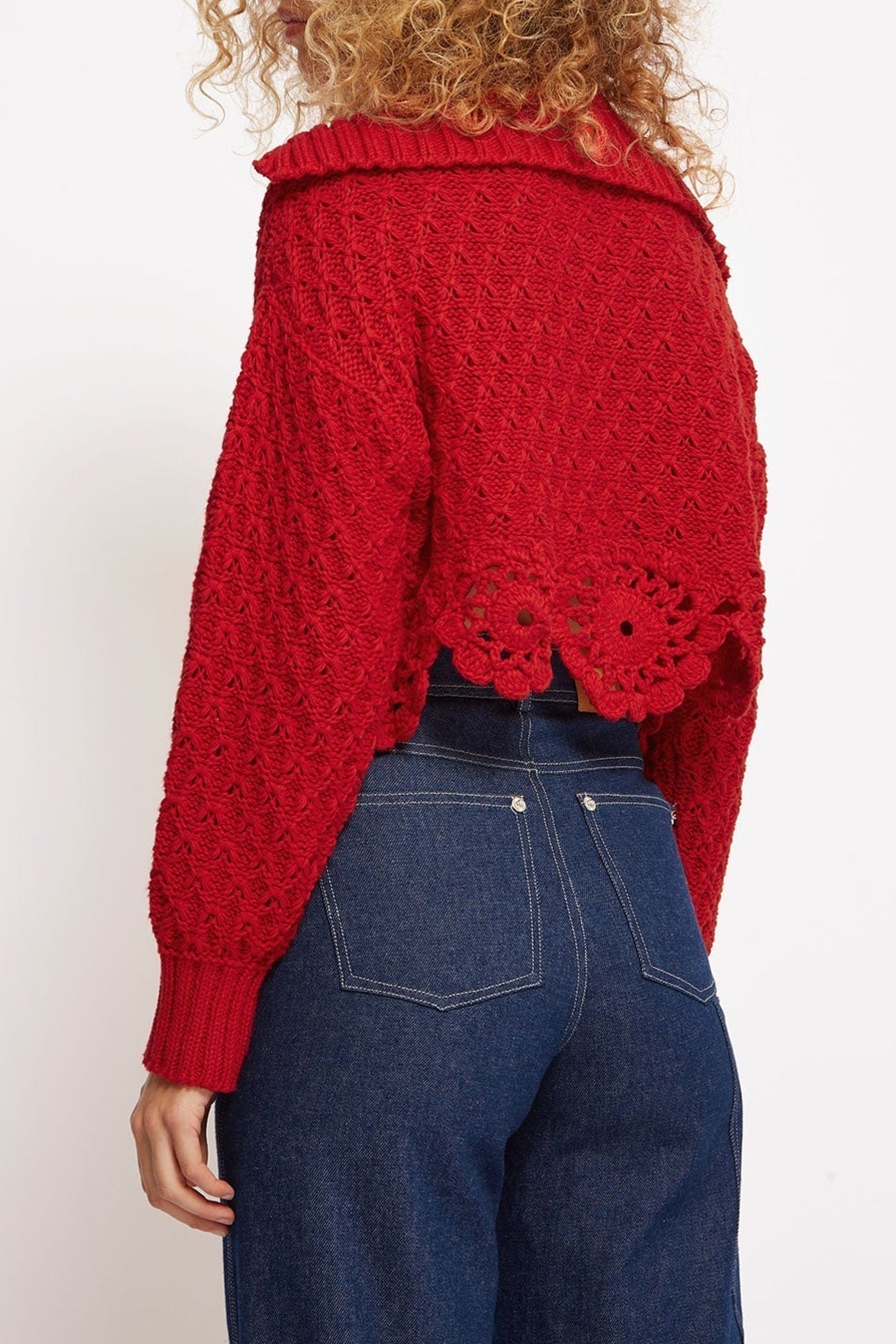 Jeanne cotton jumper - Red