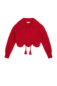 Jeanne cotton jumper - Red
