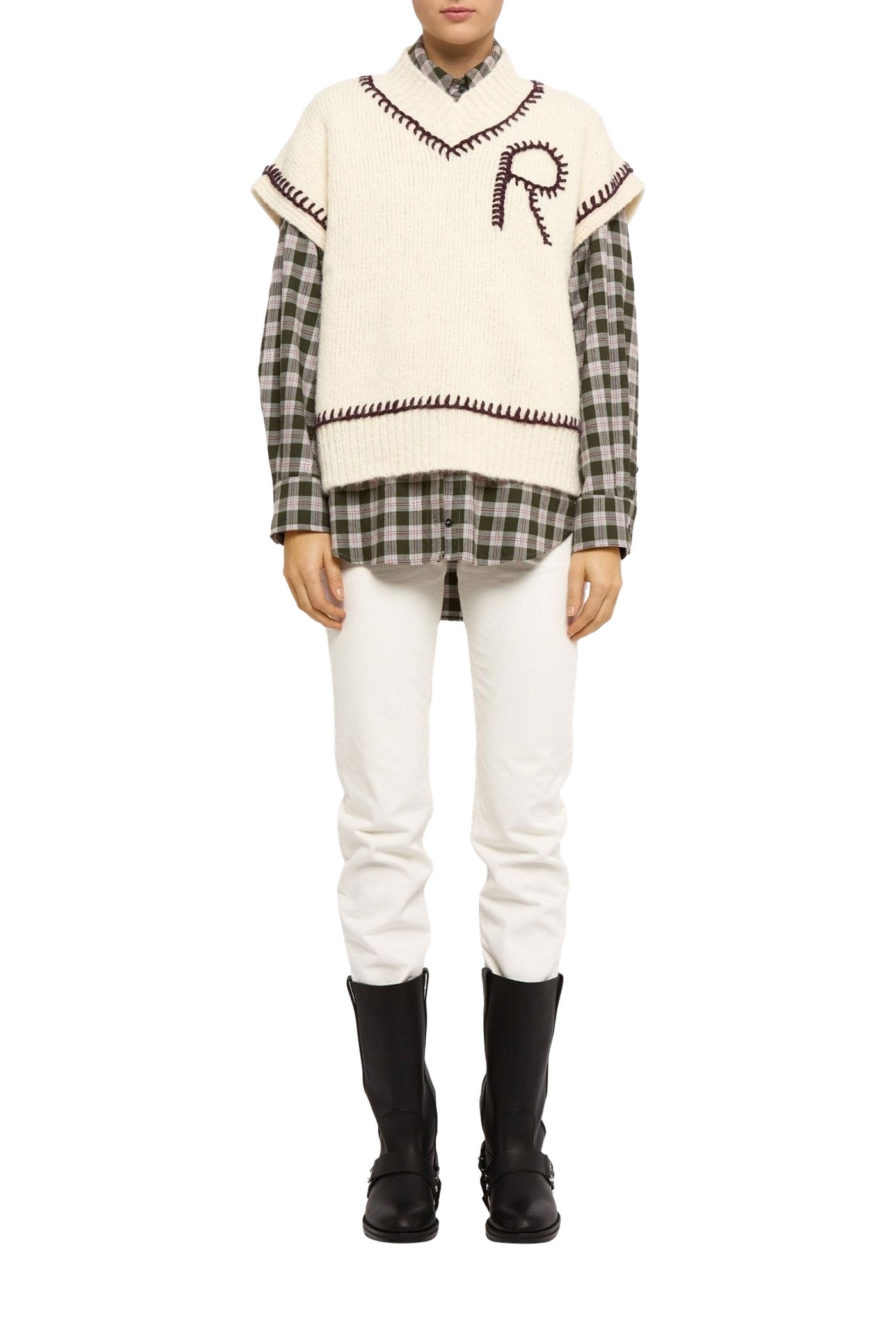 Santiago wool jumper - Ivory