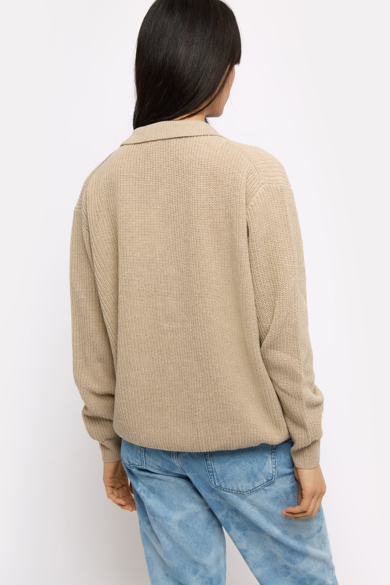William wool jumper - Ivory