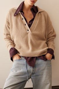 William wool jumper - Ivory