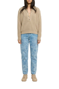 William wool jumper - Ivory