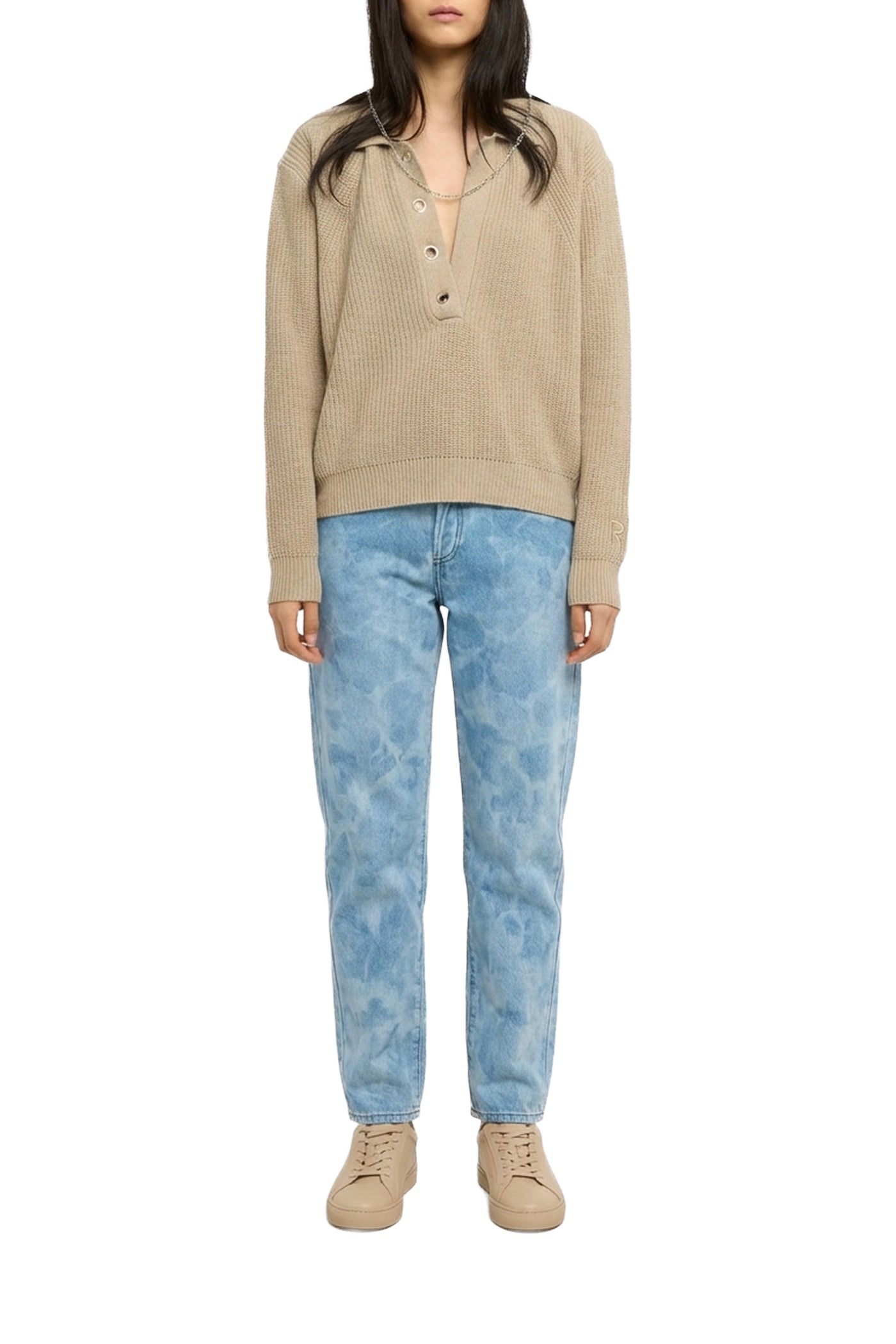 William wool jumper - Ivory