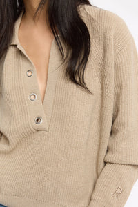William wool jumper - Ivory