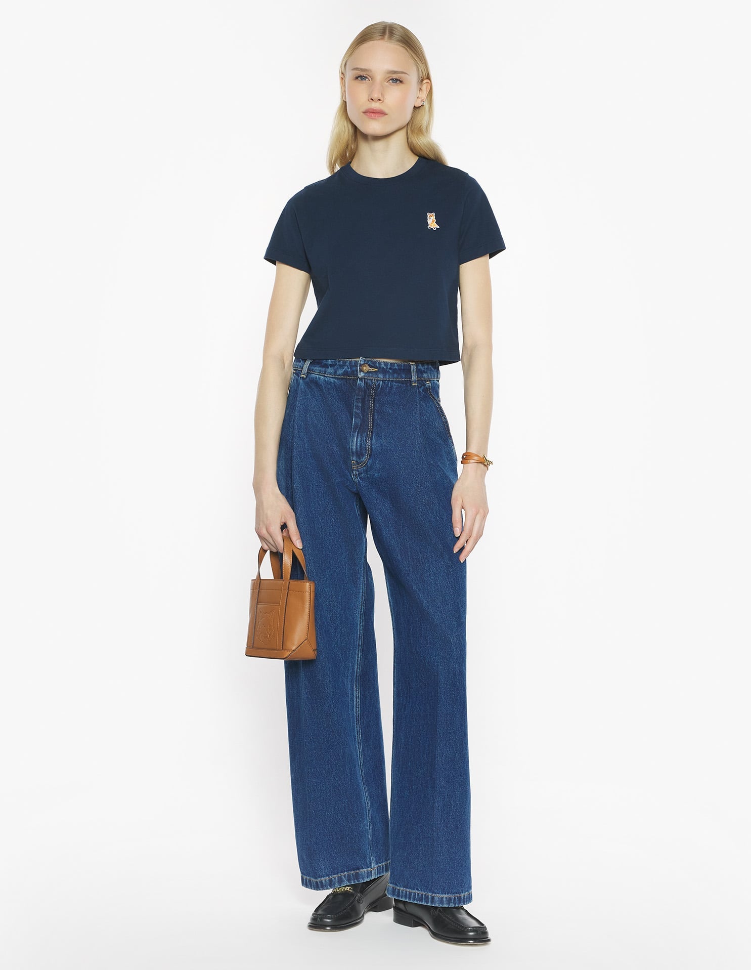 Lady Fox Baby Tee-Shirt - Classic Navy