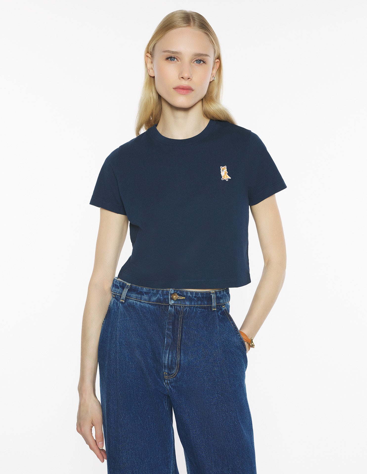 Lady Fox Baby Tee-Shirt - Classic Navy