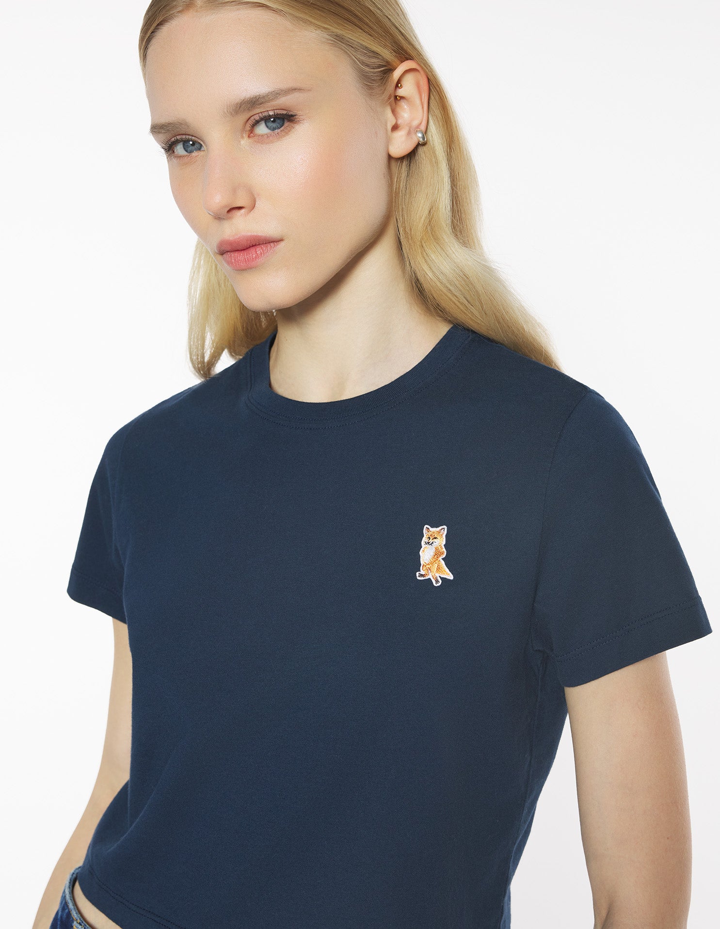 Lady Fox Baby Tee-Shirt - Classic Navy
