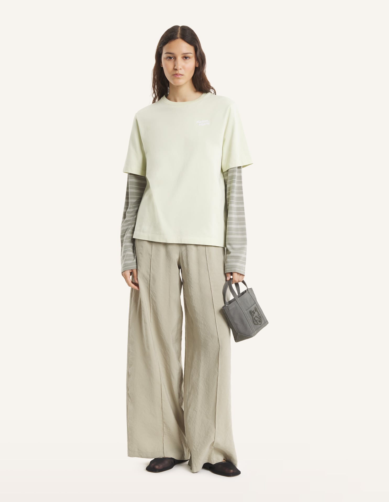 Maison Kitsuné Handwriting Comfort Tee-Shirt - Aloe Wash