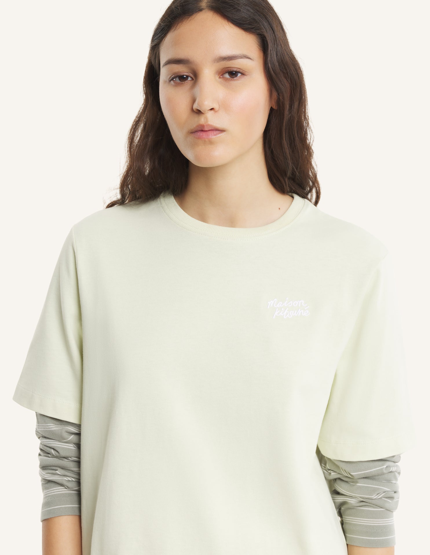 Maison Kitsuné Handwriting Comfort Tee-Shirt - Aloe Wash
