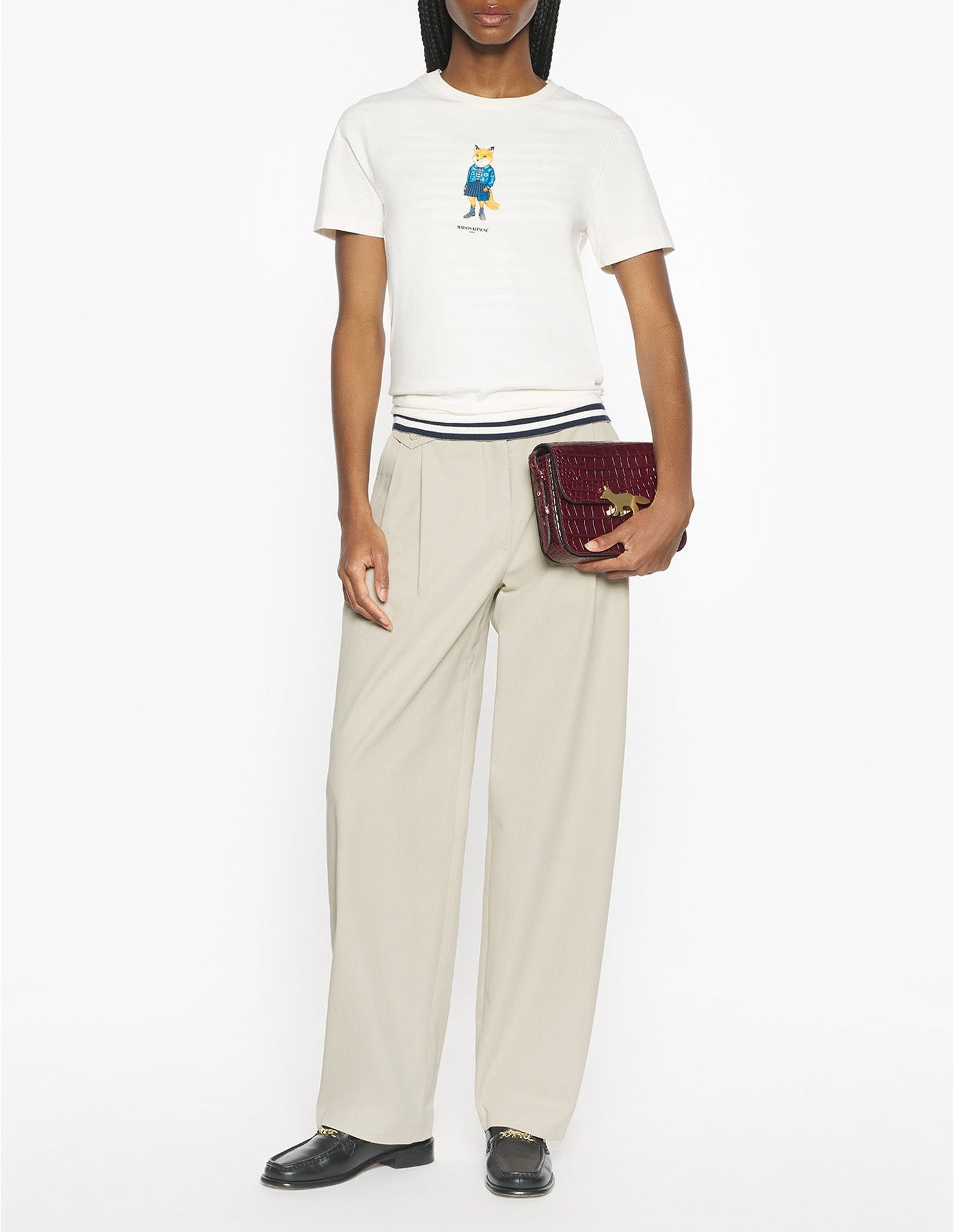 Dressed Fox T-shirt - Angel Wing