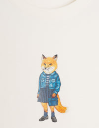 Dressed Fox T-shirt - Angel Wing