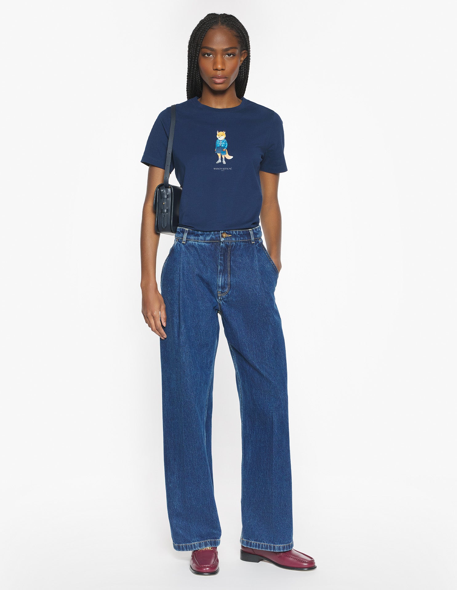 Dressed Fox Regular Tee-Shirt - Dress Blues