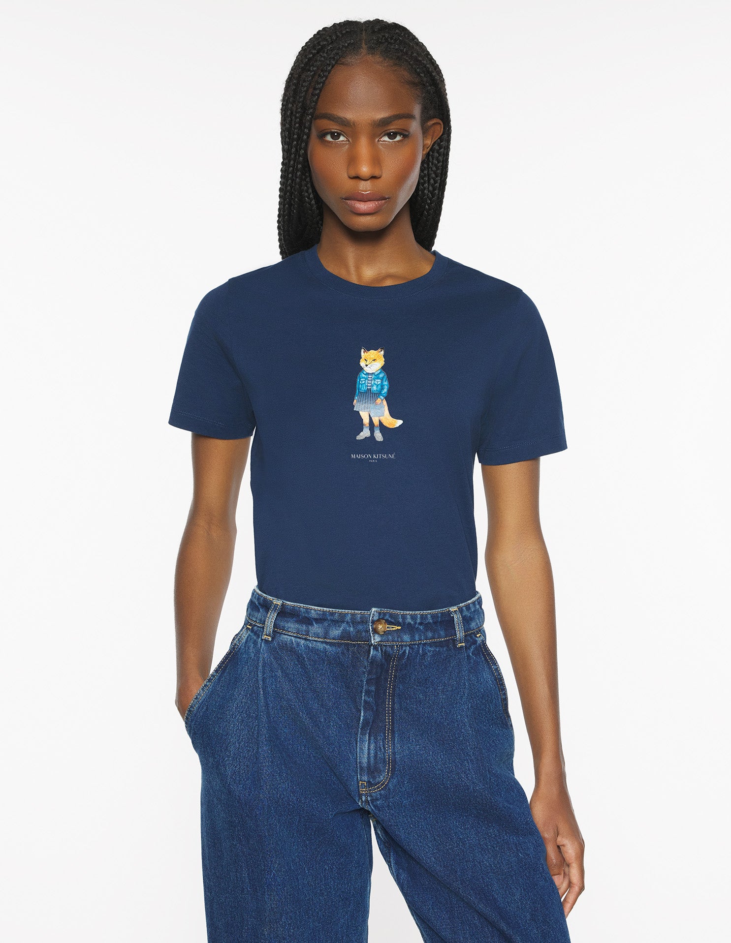 Dressed Fox Regular Tee-Shirt - Dress Blues