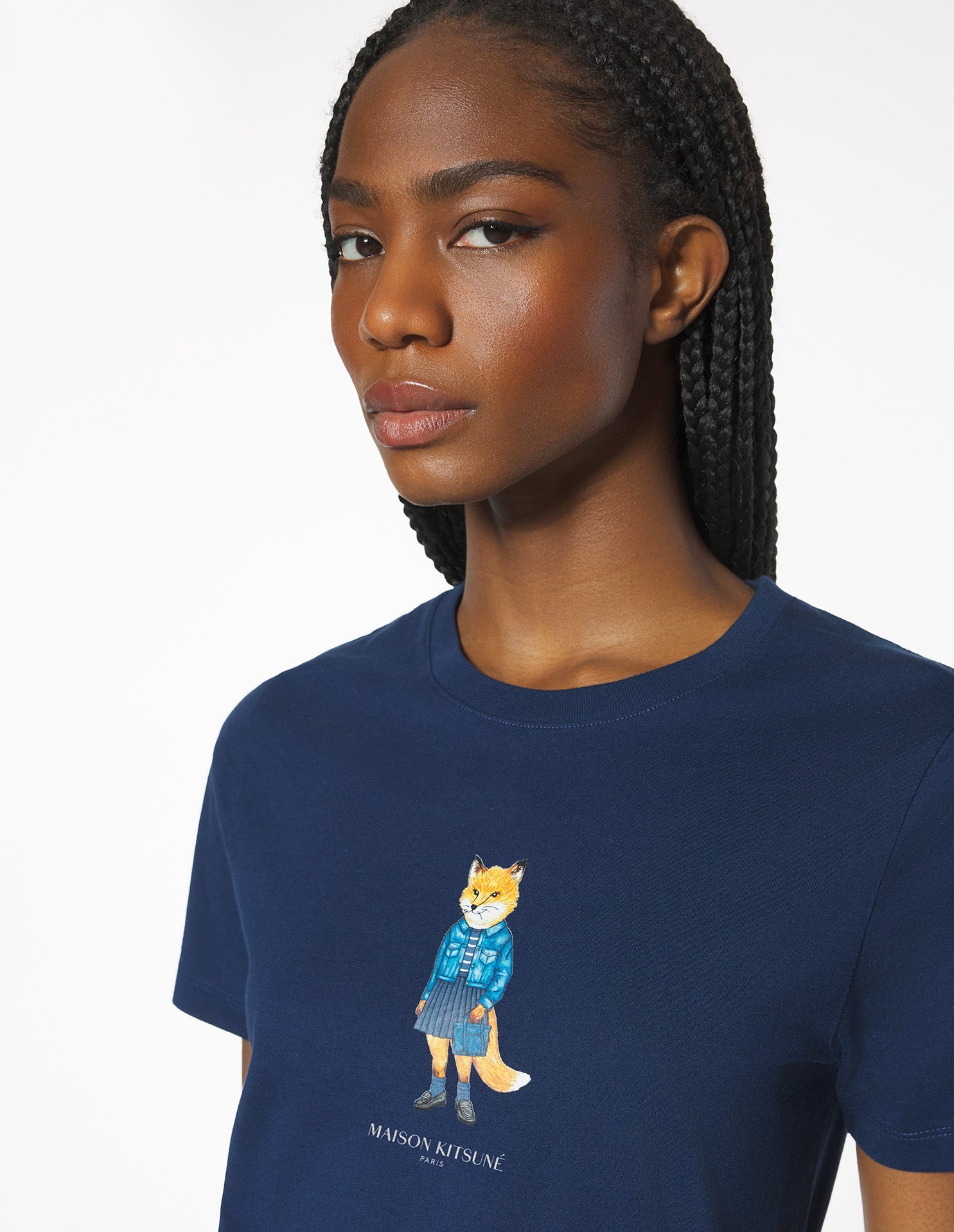 Dressed Fox Regular Tee-Shirt - Dress Blues