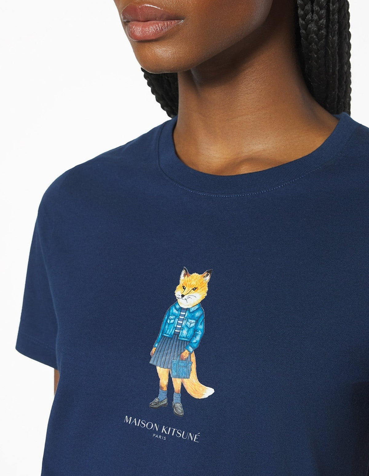 T-shirt Dressed Fox - Dress Blues