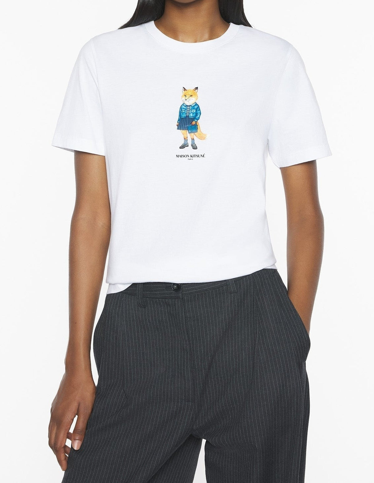 T-shirt Dressed Fox - White
