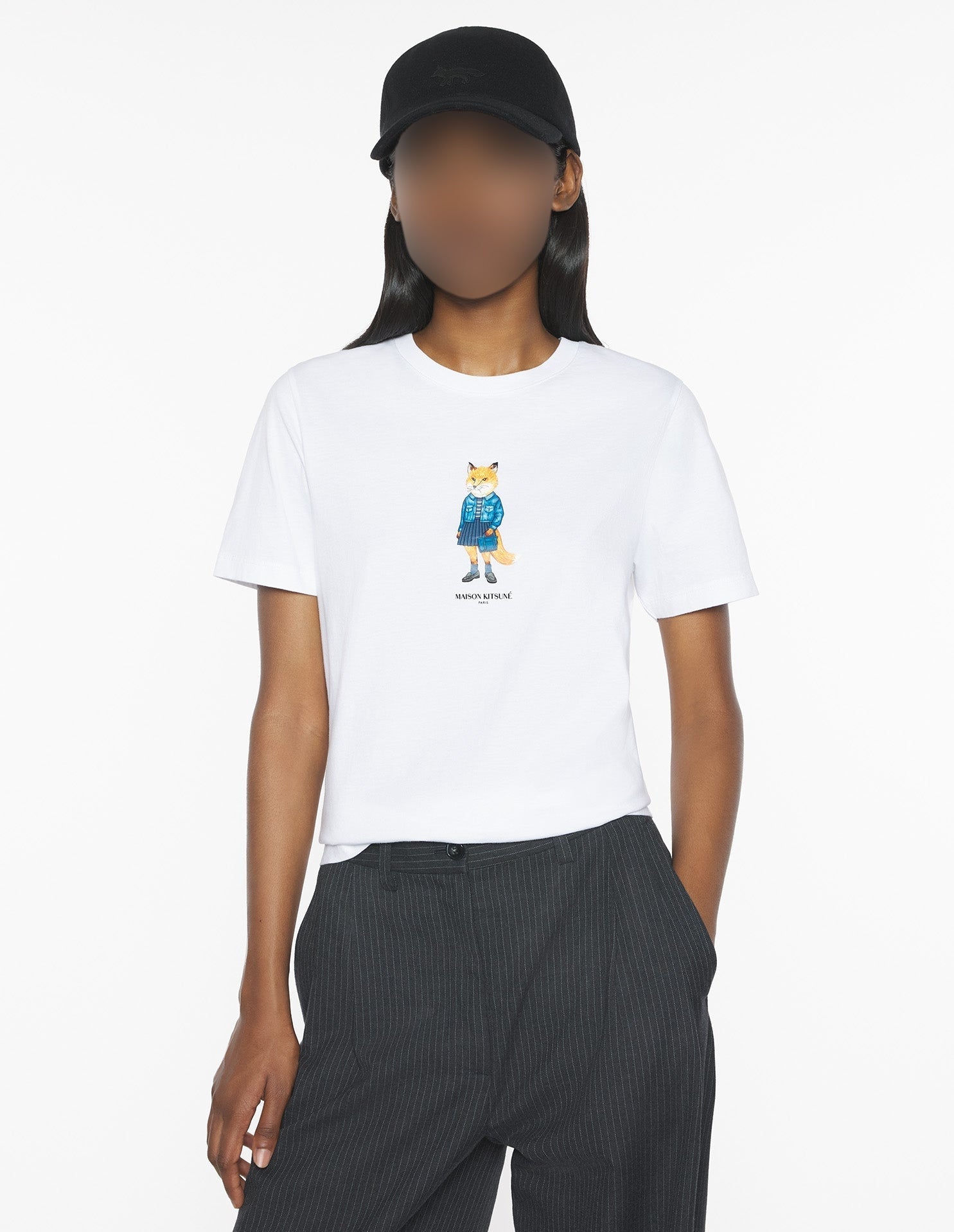 T-shirt Dressed Fox - White