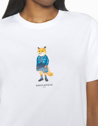 T-shirt Dressed Fox - White