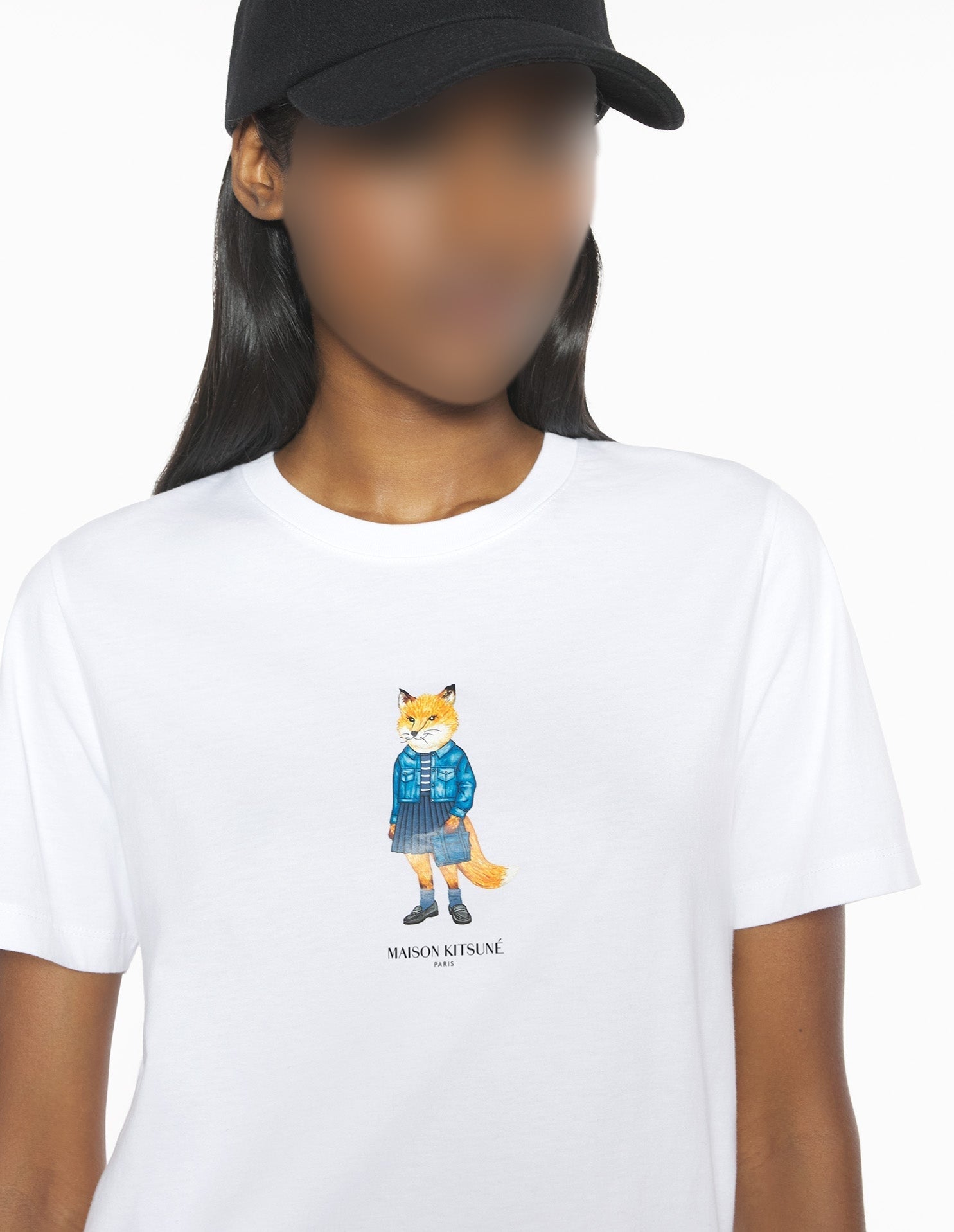 T-shirt Dressed Fox - White