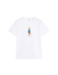 T-shirt Dressed Fox - White