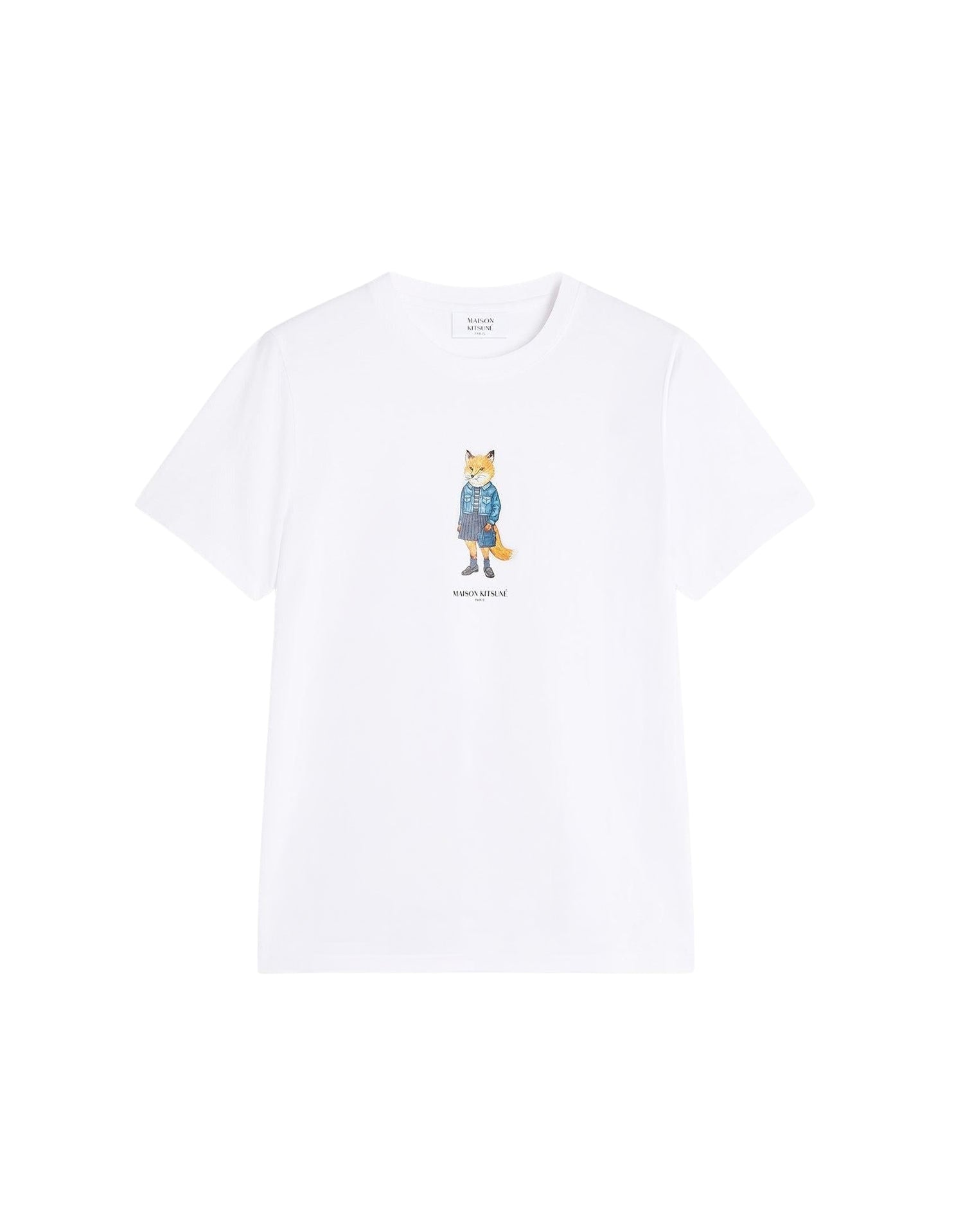 T-shirt Dressed Fox - White