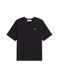 Fox Head embroidered badge T-shirt - Black & Tobacco