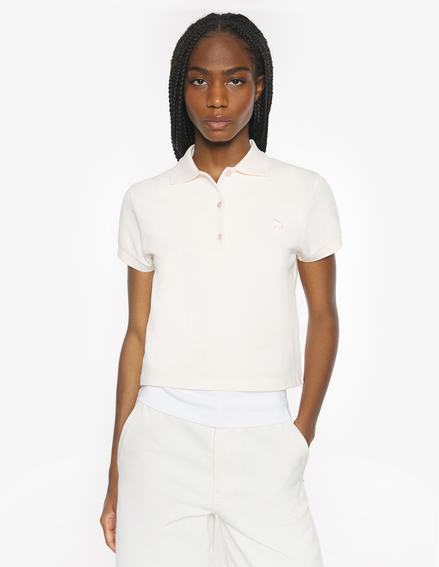 Baby Fox Cropped Polo - Angel Wing