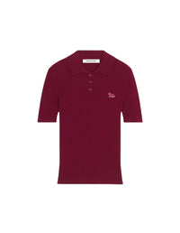 Polo côtelé Baby Fox en laine - Red Brown