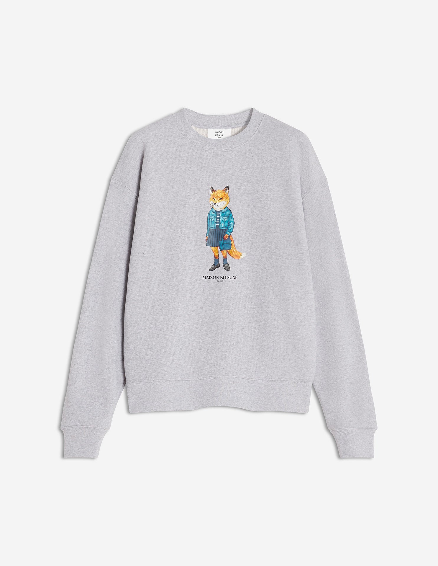 Dressed Fox Comfort Sweatshirt - Light Grey Melange