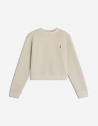 Lady Fox Cropped Sweatshirt - Pure Cashmere