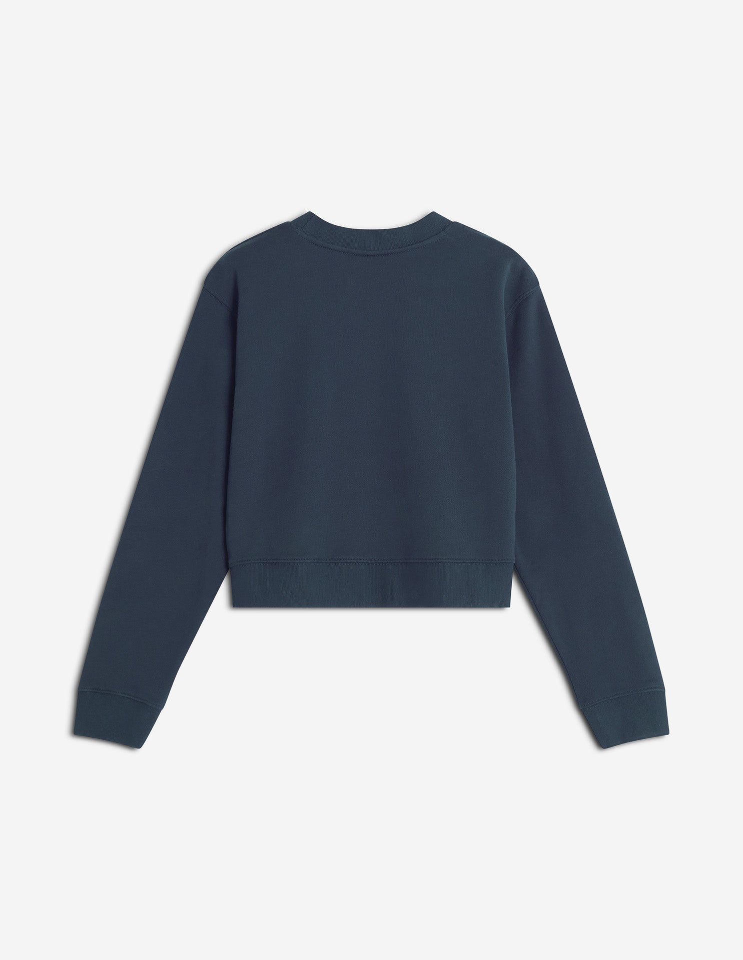Lady Fox Cropped Sweatshirt - Classic Navy