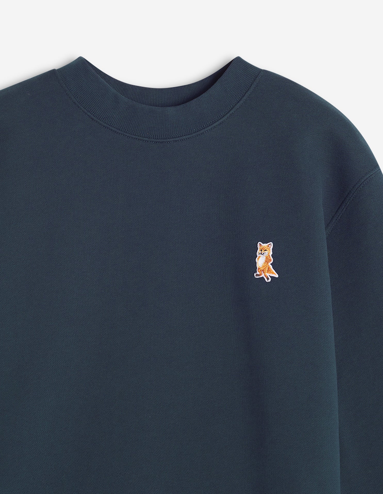 Lady Fox Cropped Sweatshirt - Classic Navy