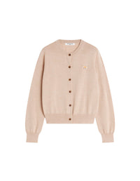 Cardigan Baby Fox en laine - Roasted Almond