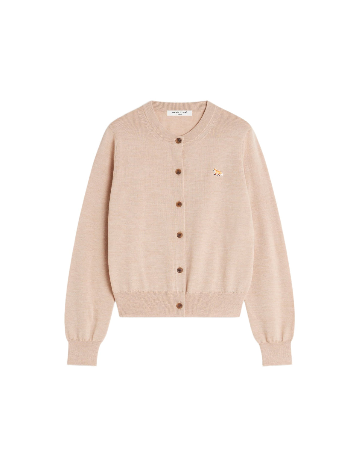 Cardigan Baby Fox en laine - Roasted Almond